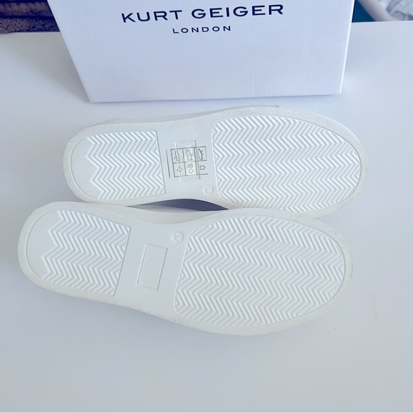 New Kurt Geiger Girls Mini Liviah Slip On Sneakers - Picture 6 of 7